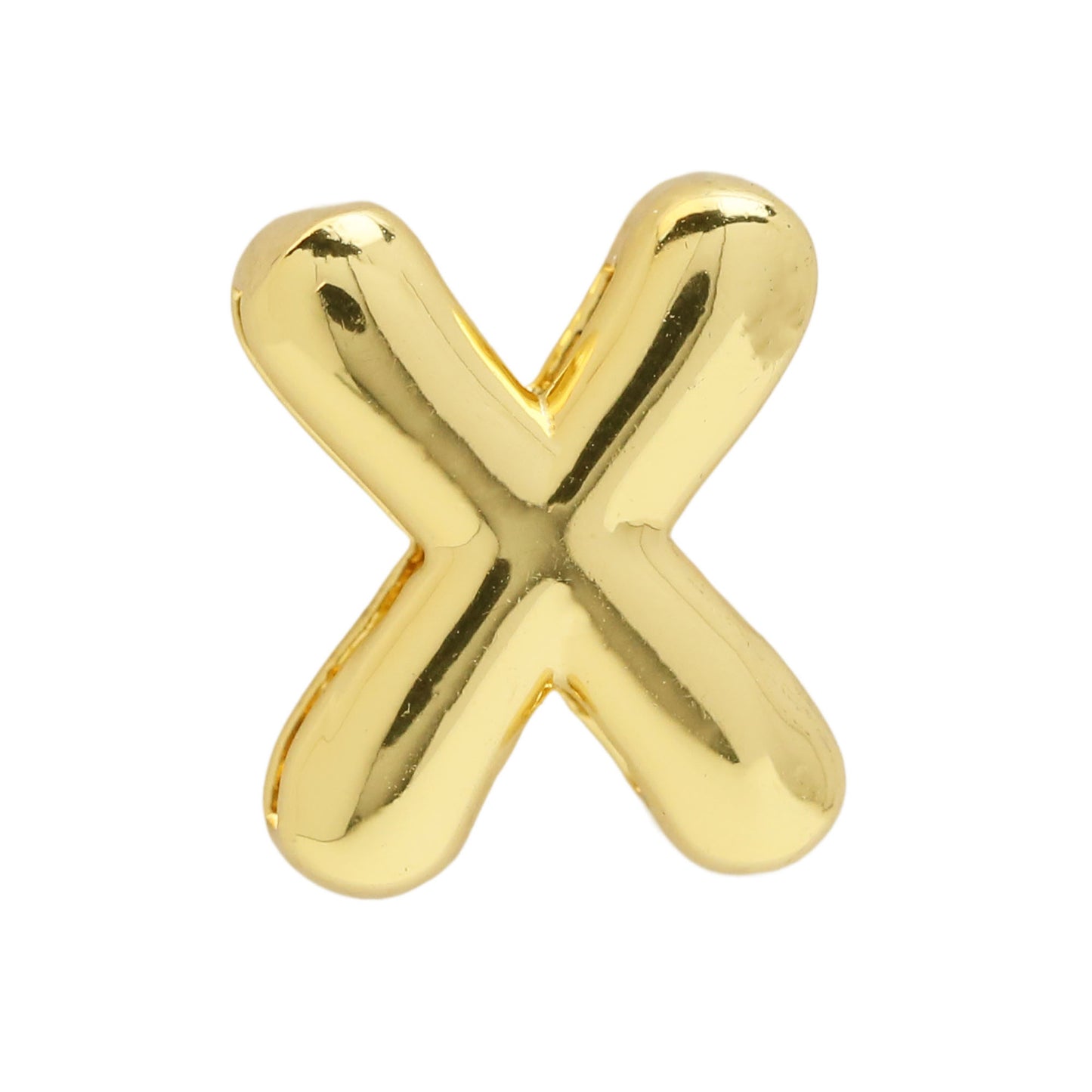 Golden Chubby Balloon Bubble Glossy Letter Bracelets