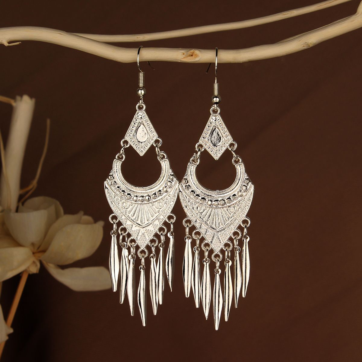 Chinese Style Retro National Miao Sier Earrings