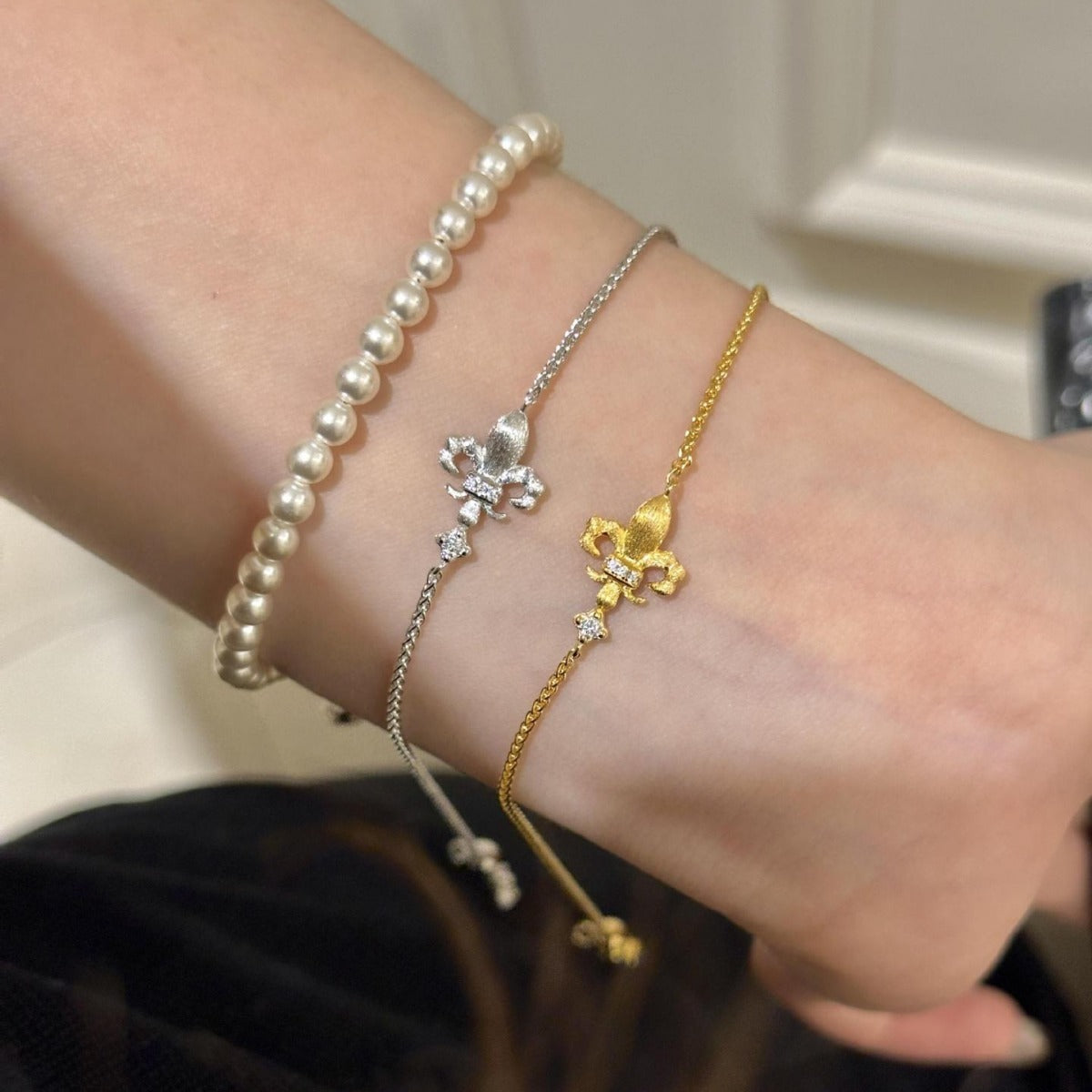 Brushed Chinese Style Vintage Court Light Luxury Bracelets