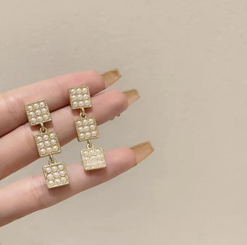 Needle Niche Love Heart Trendy Female Simple Graceful Earrings