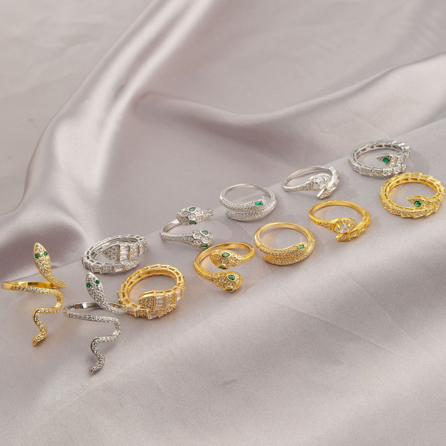 Snake Female Design High Sense Personalized Index Rings