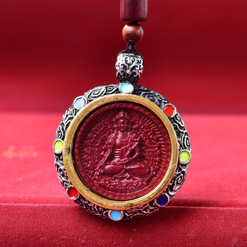 Buddha Statue Cinnabar Niche For Of The Zodiac Guardian Pendants