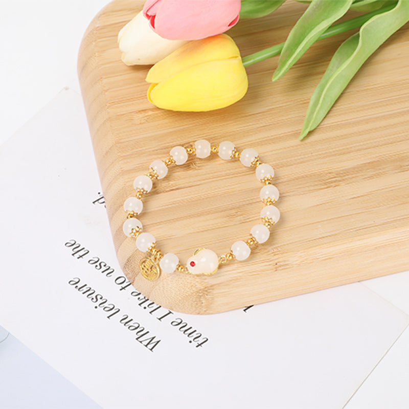 Women's Hare Design Good-looking Girlfriends Antique Birthday Bracelets