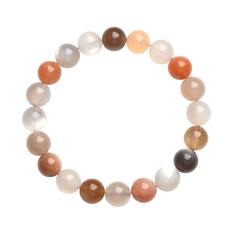 Cool Crystal Natural Colorful Moonlight Moonstone Bracelets
