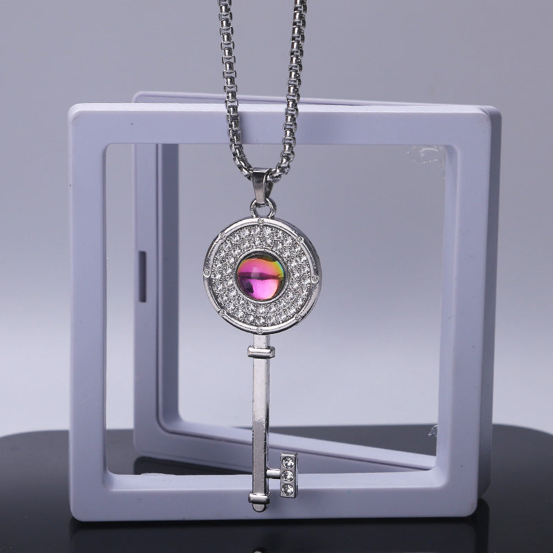 Women's & Men's Fashionable Cute With Diamonds Hip Hop Long Necklaces