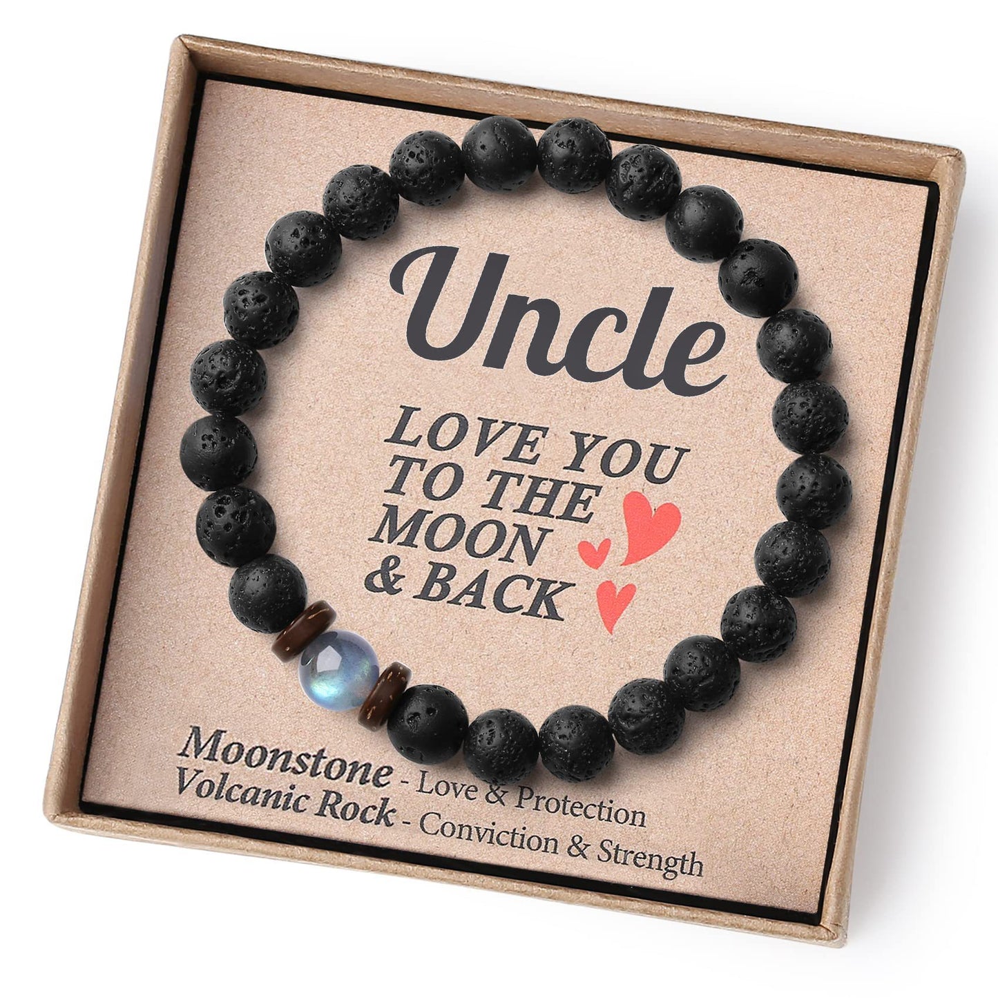 Natural Stone Band Card Woven Obsidian Bracelets