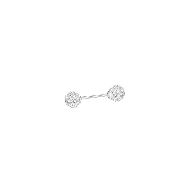 Women's Sleep Sterling Sier Auricular Needle Niche High Sense Zircon Earrings