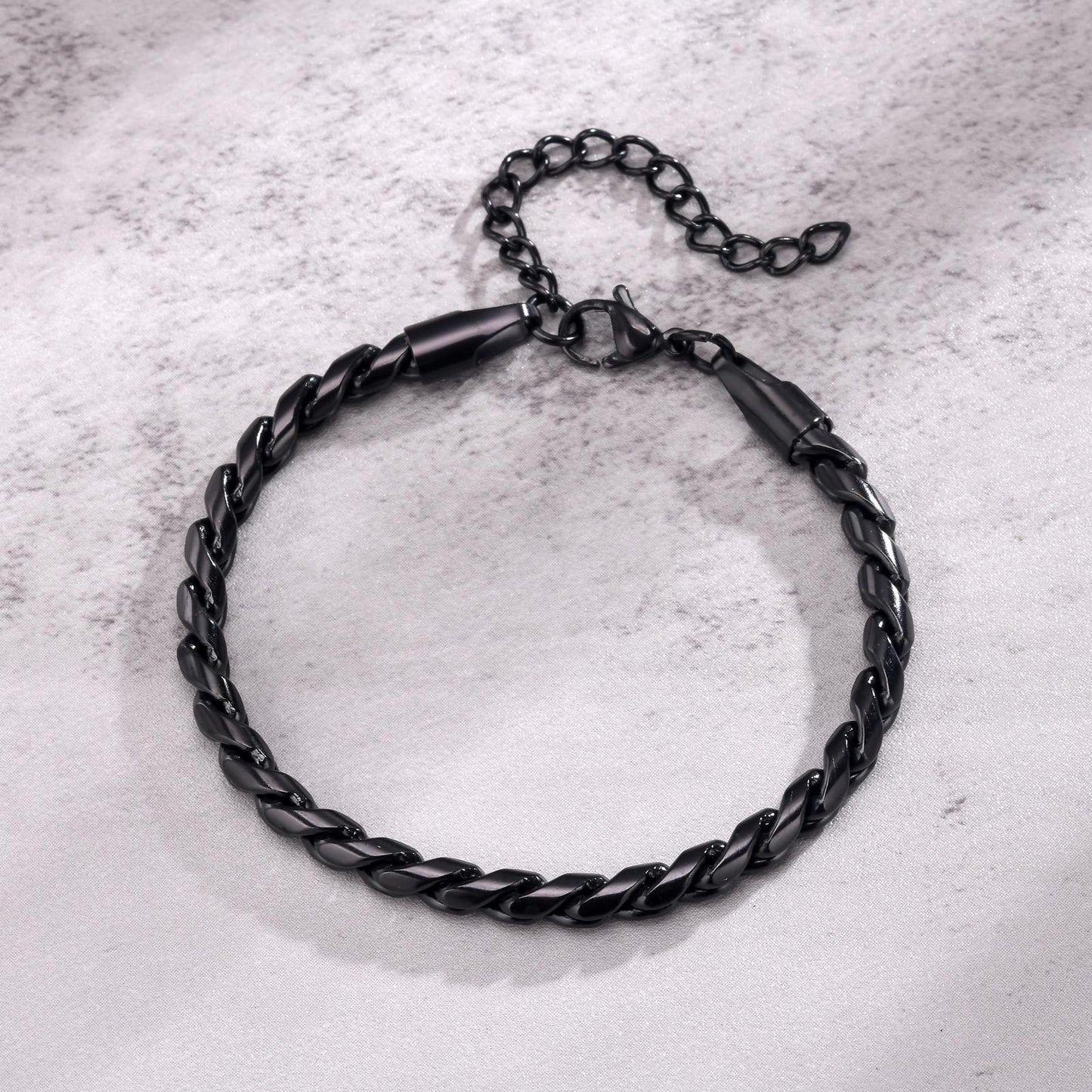 Men's Stainless Steel Handmade Chain Vintage Old Bracelets