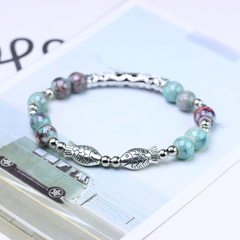 Accessories Ornament Ceramic Handmade Beaded Female Bracelets