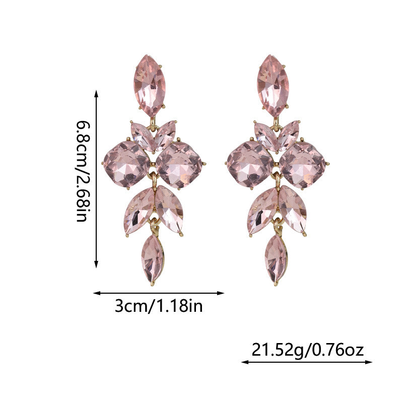 Women's Eardrops Alloy Gold Plated Light Luxury Earrings