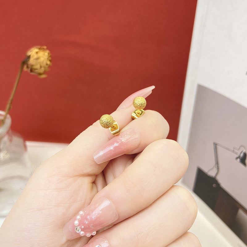 Flower Personality Minimalist Design Light Luxury Earrings