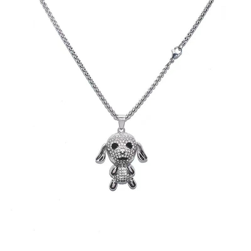 Women's Cute Puppy For Sweater Chain Trendy Necklaces