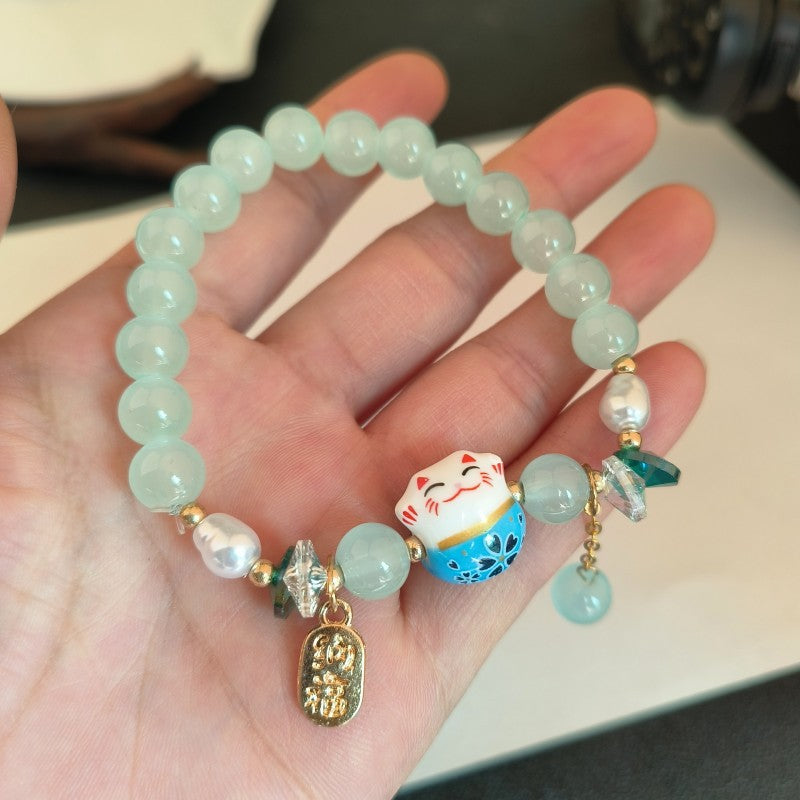 Lucky Cat Beaded Female Mix Match Bracelets
