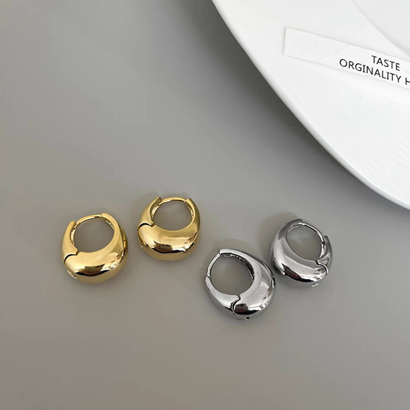 Simple Metal Ear Female Temperament Light Luxury Design Earrings