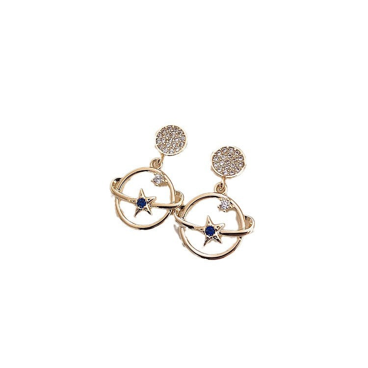 High-grade Female Niche Vintage Pearl Flower Elegant Earrings