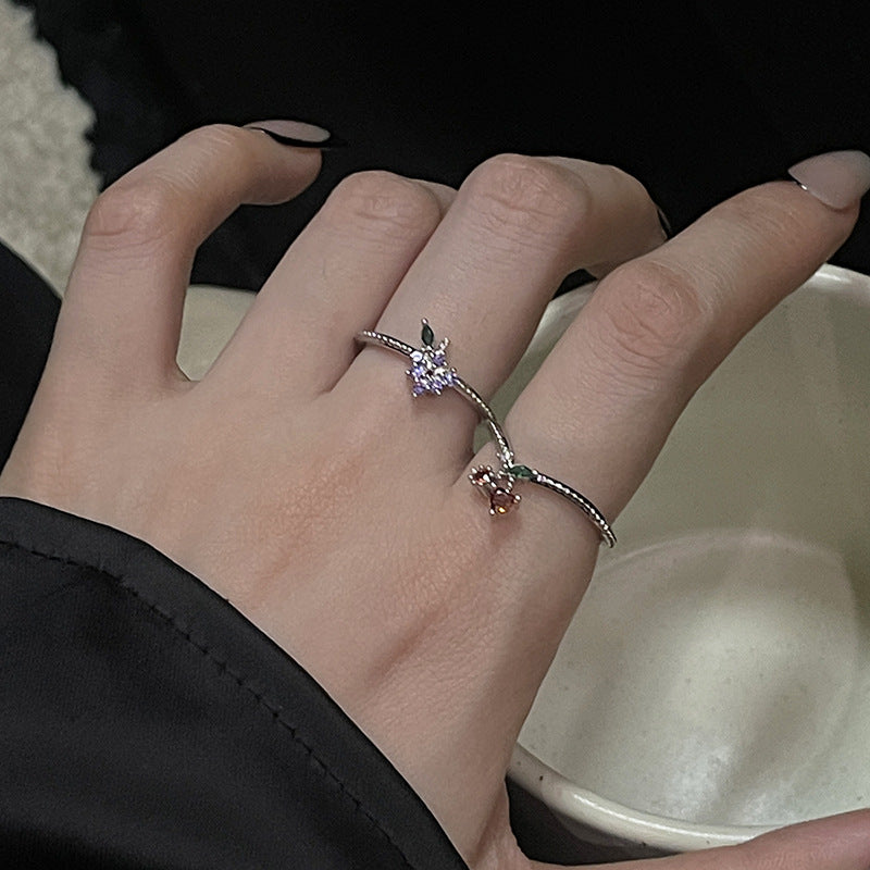 Women's Open For Design Light Luxury Fashion Personalized Rings