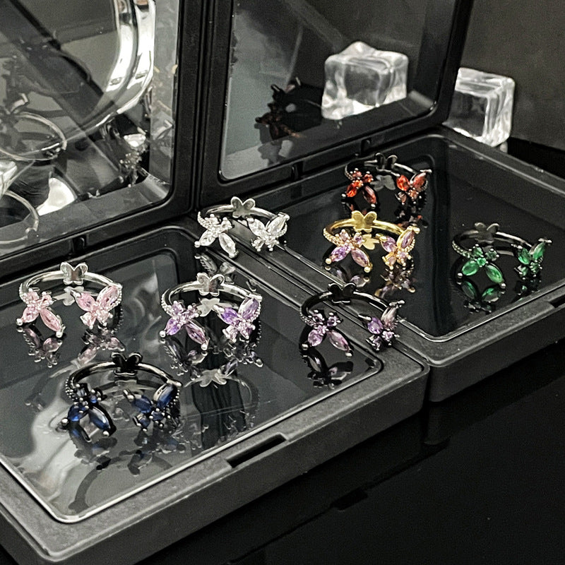 Women's Opening Dark Simple Exquisite Sweet Cool Rings