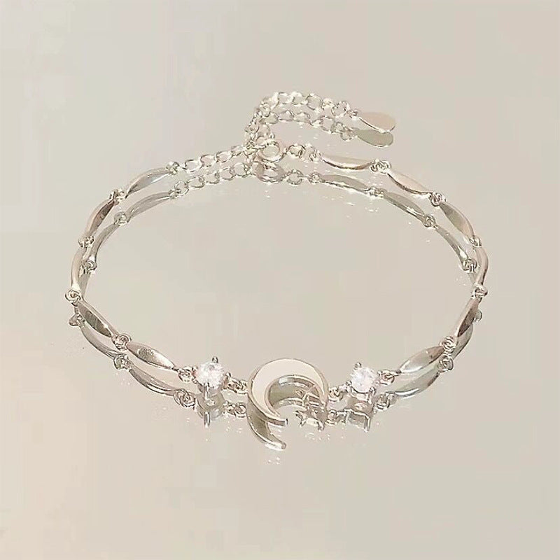 Pink Zircon Cherry Blossom Bow Female Special Bracelets