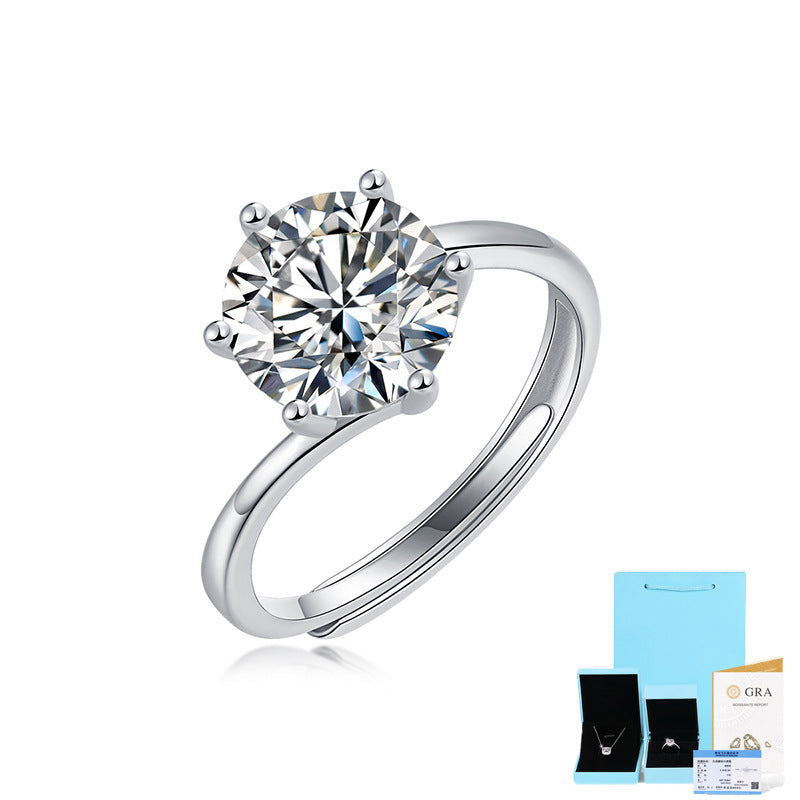 Women's Creative Trend Open Mouth Sier Holder Rings