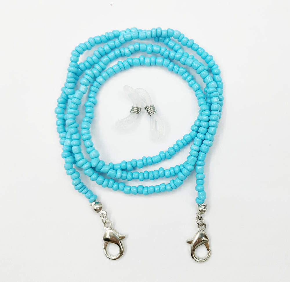 Mask Lanyard Glass Beads Eyeglasses Chain Necklaces