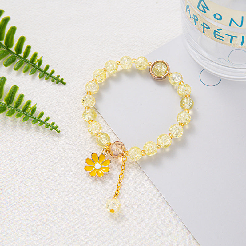 Fresh Hot Flower Crystal Daisy Sweet Bracelets