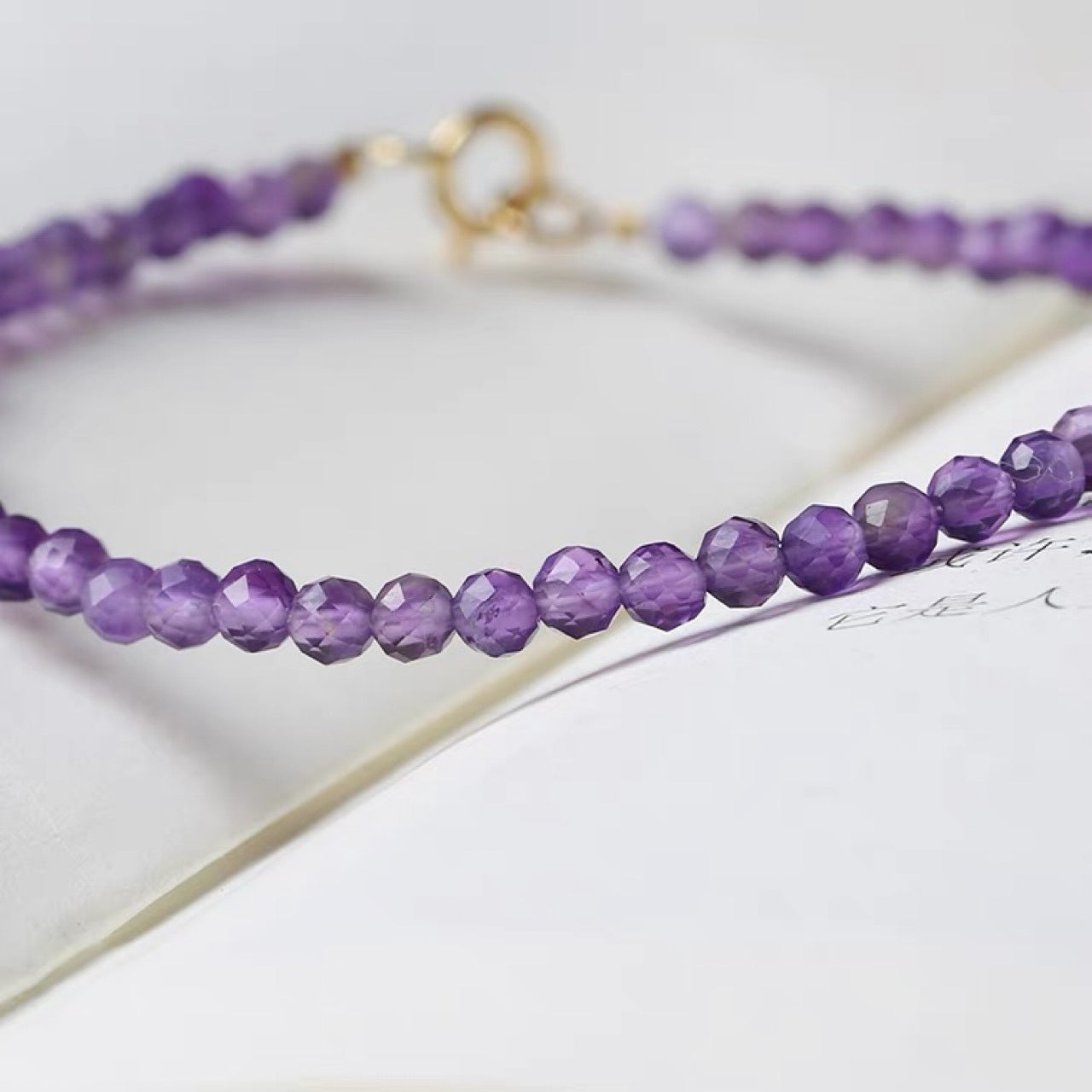 Women's Successfully Landed Natural Uruguay Amethyst Fine Bracelets