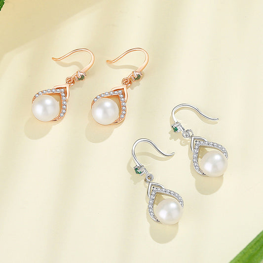 Simple Retro High Sense Elegant Ear Hook Face Earrings