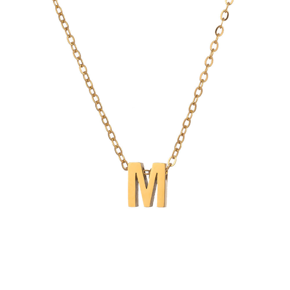 Fading English Letter Unisex Fashion Simple Necklaces