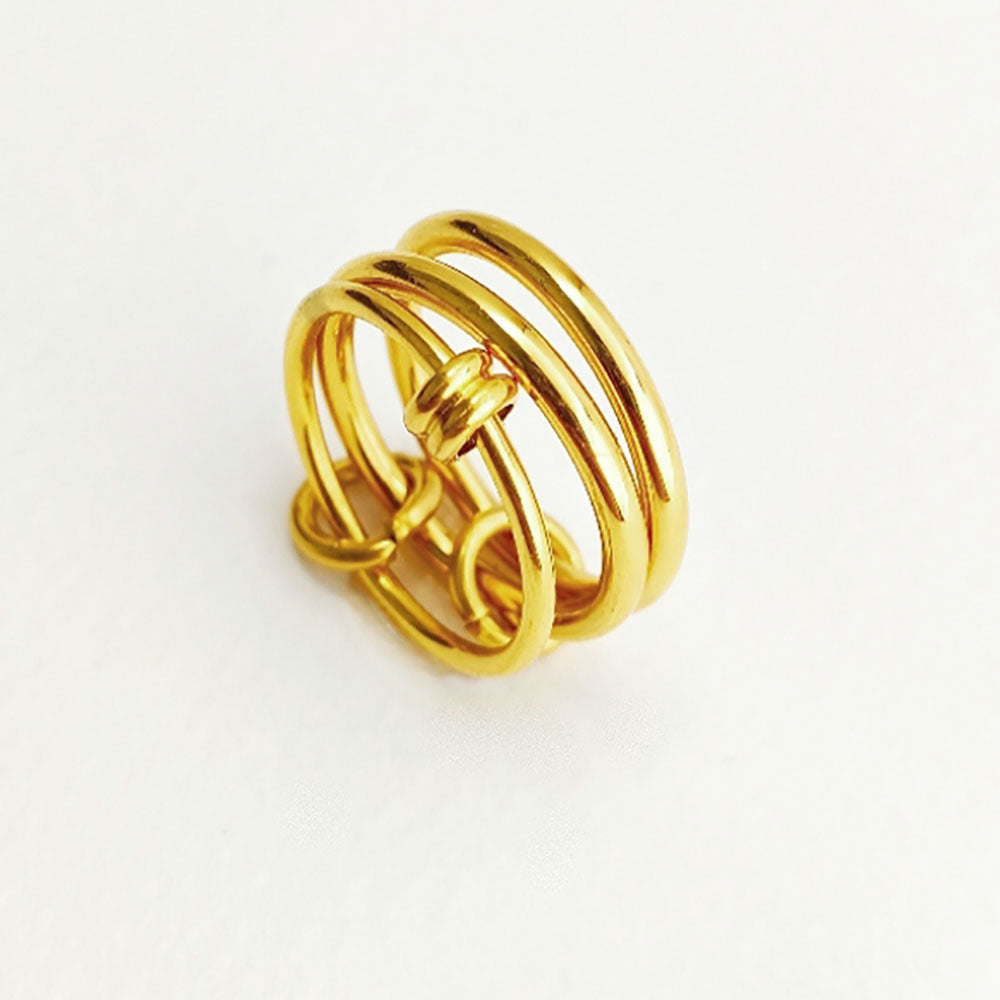 Trinity Temperament Wild Titanium Steel Female Rings