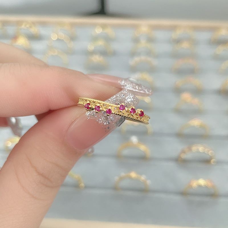 Flower Fashion Personalized Opening Adjustable Index Finger Rings