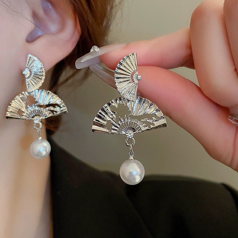 Women's Chinese Style Series Fan Han Clothing Earrings