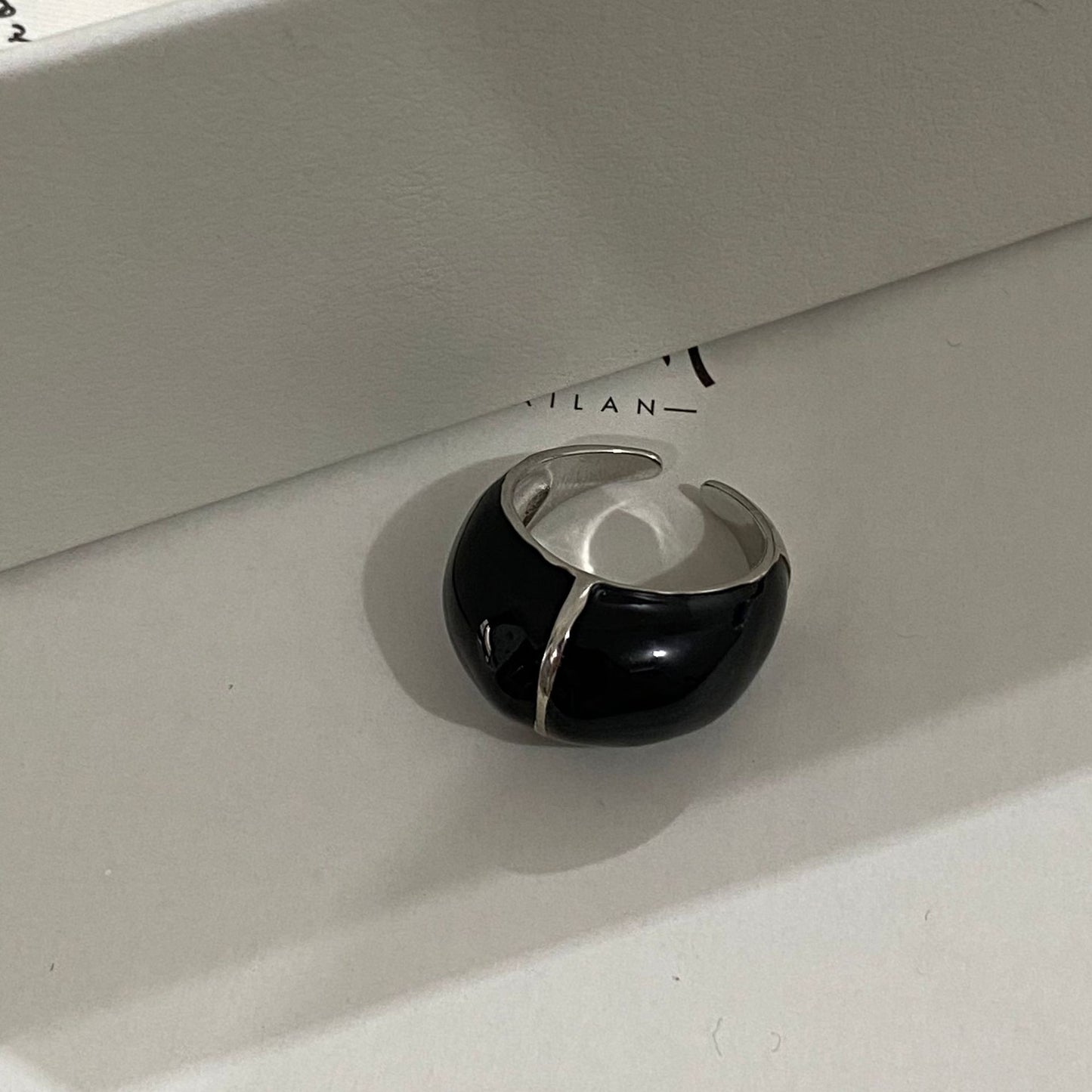 Minority Simple Fashion Metal Wide Design Drip Rings