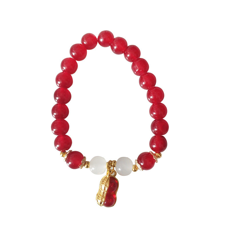 Women's Peanut Simple Design Agate Color May Good Bracelets