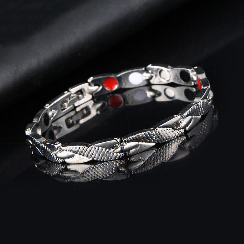 Women's & Men's Dragon Pattern Personalized Magnet Jewelry Alloy Bracelets