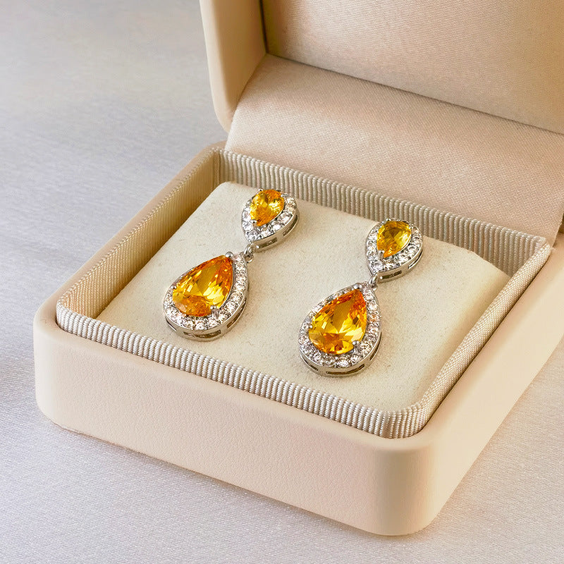 Women's Water Drop Ear Trendy Design High-grade Earrings
