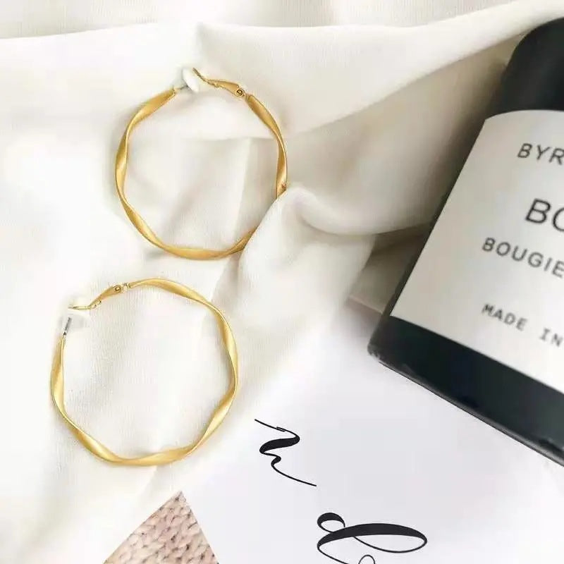 Sier Needle Temperament Female Personality Wild Earrings