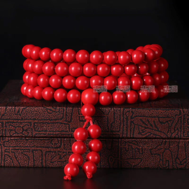 Women's & Men's Crystal Sand Particles Cinnabar Beads Bracelets