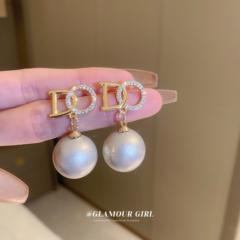 Luxury Mermaid Pearl Fashion High Sense Earrings