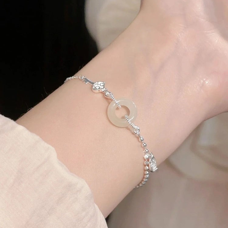 Peace Buckle Jade Chinese Style Light Luxury Bracelets