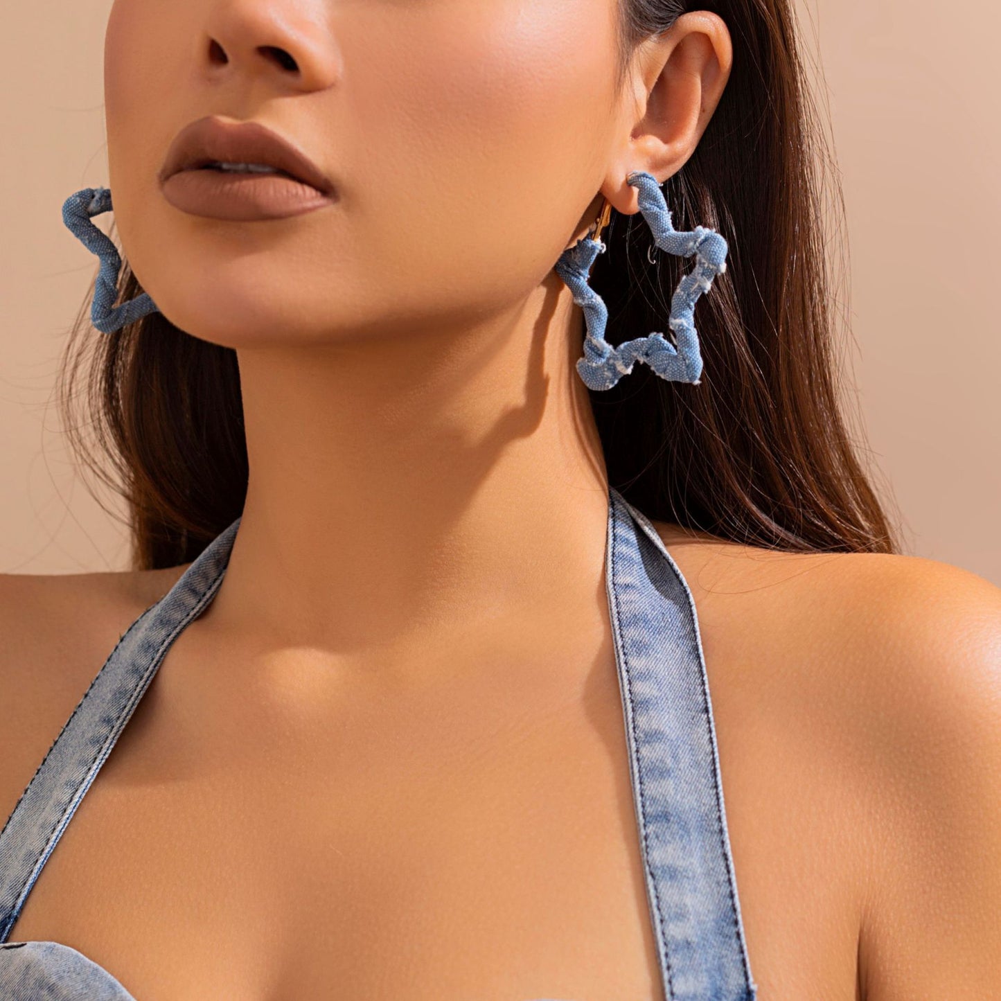 Ornament Simple Winding Round Design Tassel Graceful Earrings