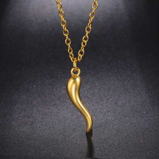 Trendy Real Gold Electroplated Cylindrical Antique Necklaces