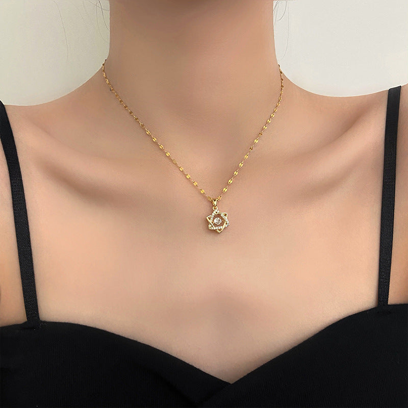 Women's Fashion Pulsatile Heart Light Luxury Minority Exquisite Design Necklaces
