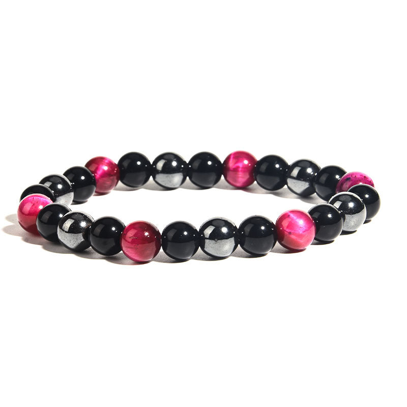 Men's Tigereye Haematite Imitation Obsidian Ornament Bracelets
