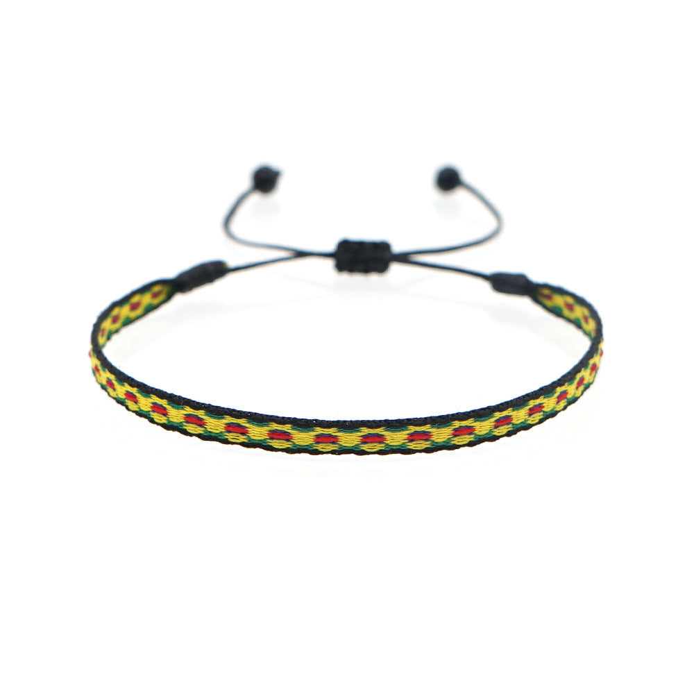 Women's South American Columbia Ethnic Style Webbing Bracelets