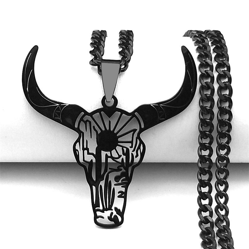 Women's & Men's Head Animal Denim Stainless Steel Mexican Necklaces