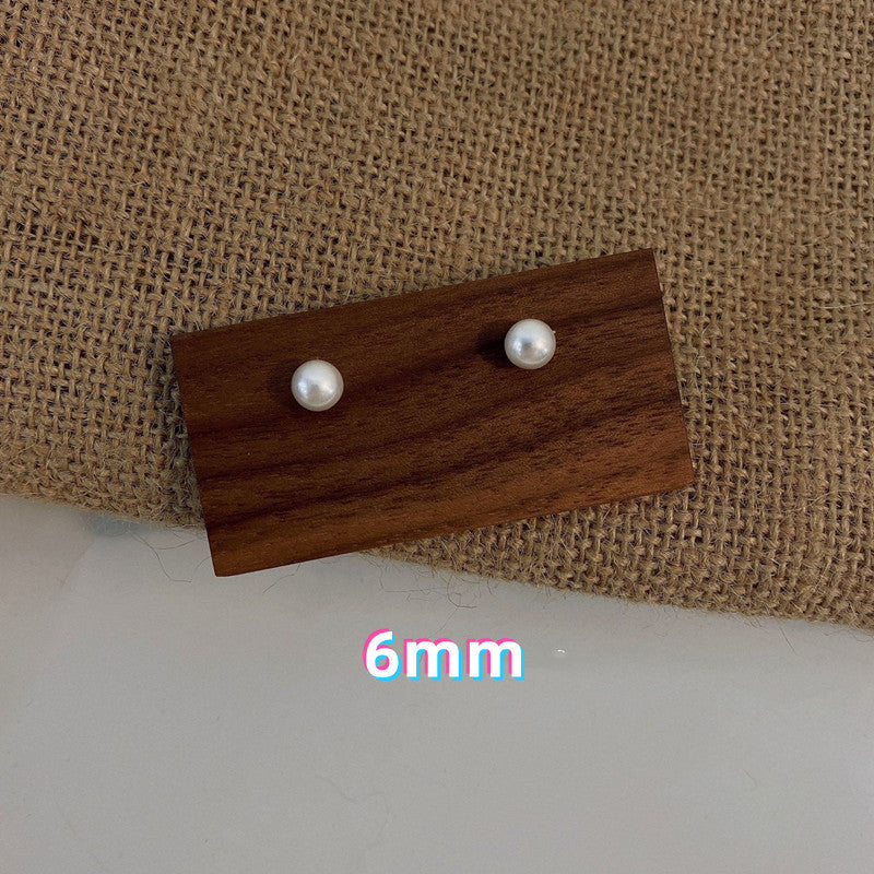 Comfortable Vintage Pearl Sier Female Advanced Earrings