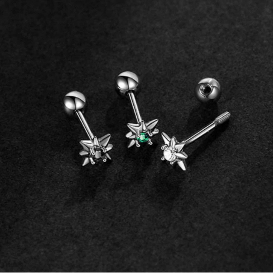 Men's Thread Trendy Personalized Cold Style Screw Earrings