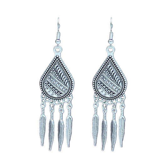 Exotic Retro Artistic Classical Dignified Ear Hook Hollow Earrings