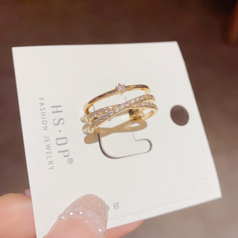 Niche High Sense Index Finger Opening Rings