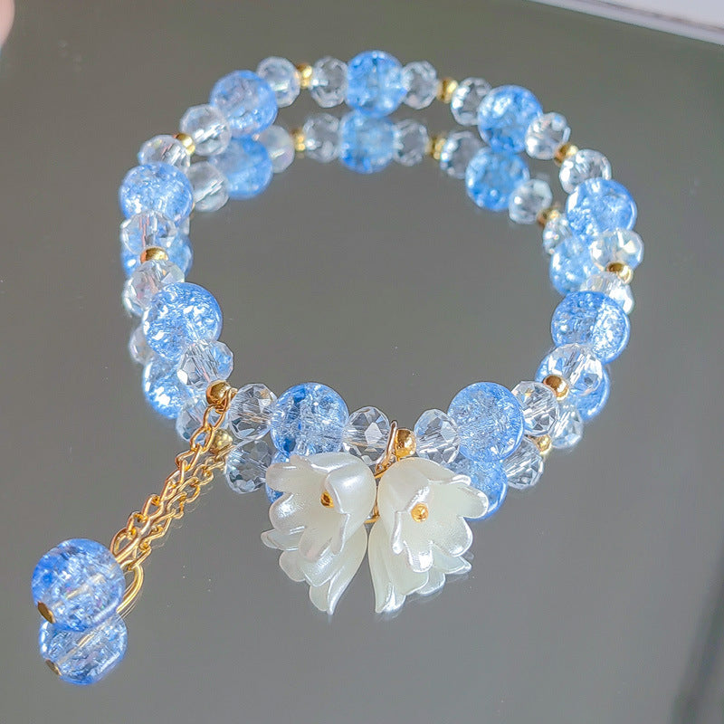 Women's Cartoon Fresh Sunflower Little Daisy Crystal Bracelets